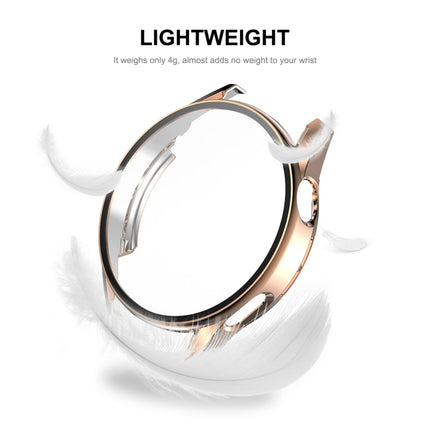 ENKAY Full Coverage PC Frame + Tempered Glass Protector Composite Case