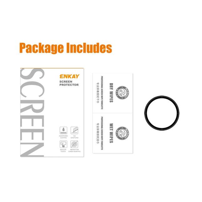 For Xiaomi Watch S1 ENKAY Hat-Prince 3D Full Coverage Soft PC Edge + PMMA HD Protector Film, 1 PC, 2 PCS, 5 PCS, 10 PCS