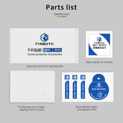 PINWUYO 9H 2.5D Tempered Glass Full Film, For vivo iQOO 9, For vivo V23e 5G, For Samsung Galaxy A33 5G