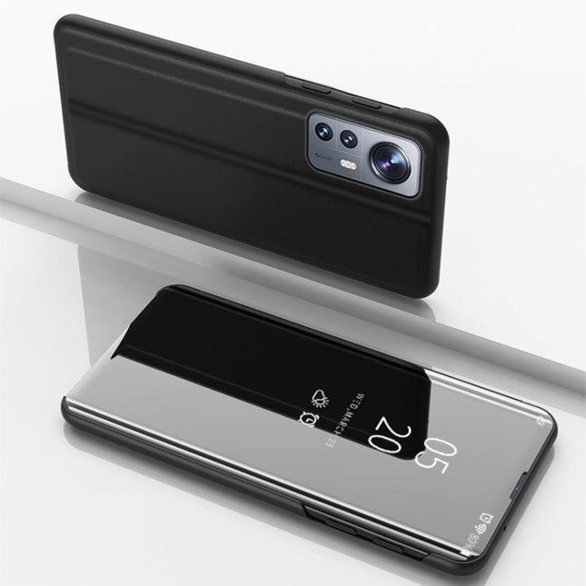 Plated Mirror Horizontal Flip Leather Case with Holder, For Xiaomi 12 / 12X, For Xiaomi 12 Pro