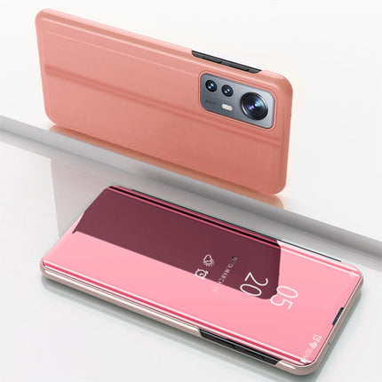 Plated Mirror Horizontal Flip Leather Case with Holder, For Xiaomi 12 / 12X, For Xiaomi 12 Pro