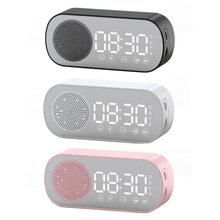 Z7 Digital Bluetooth 5.0 Speaker Multi-function Mirror Alarm Clock FM Radio, Z7 (Black), Z7 (White), Z7 (Pink)