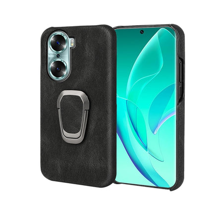 For Honor 60 Ring Holder PU Phone Case, For Honor 60