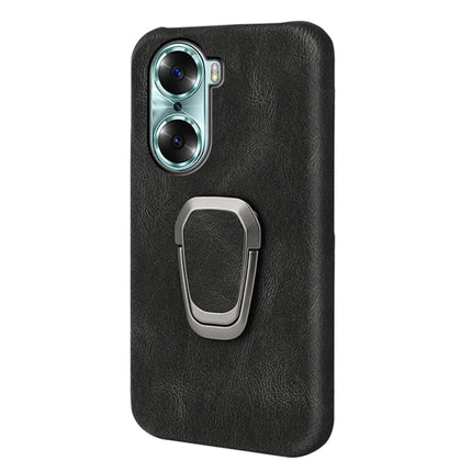 For Honor 60 Ring Holder PU Phone Case, For Honor 60