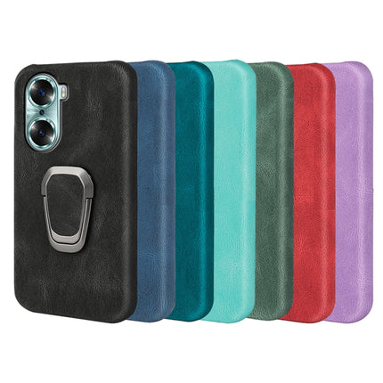 For Honor 60 Ring Holder PU Phone Case, For Honor 60