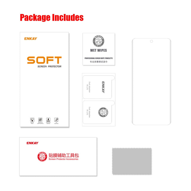 For Honor 60 ENKAY 3D Curved Edge PET Hot Bending Soft Full Film, 1 PCS, 2 PCS, 5 PCS, 10 PCS