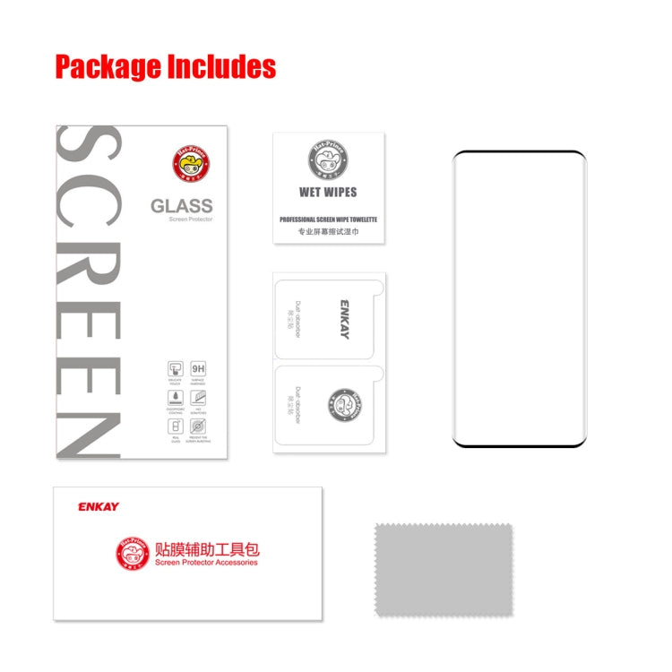 For Honor 60 ENKAY 3D Hot Bending Explosion-proof Full Tempered Glass Film, For Honor 60(1 PCS), For Honor 60(2 PCS), For Honor 60(5 PCS)