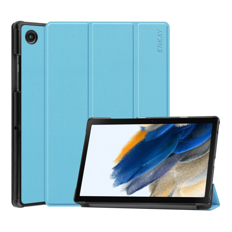 For Samsung Galaxy Tab A8 10.5 2021 ENKAY Custer Texture Leather Smart Tablet Case, For Samsung Galaxy Tab A8 10.5 2021