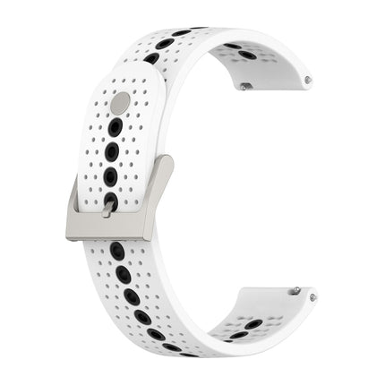 Two-Color Silicone Breathable Strap, For Samsung Galaxy Watch4 44mm, For Samsung Galaxy Watch4 40mm