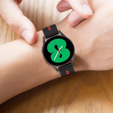 Two-Color Silicone Breathable Strap, For Samsung Galaxy Watch4 44mm, For Samsung Galaxy Watch4 40mm
