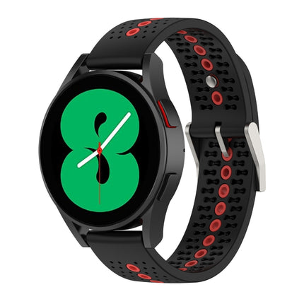 Two-Color Silicone Breathable Strap, For Samsung Galaxy Watch 4 Classic 46mm, For Samsung Galaxy Watch 4 Classic 42mm