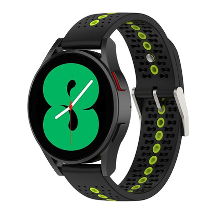 Two-Color Silicone Breathable Strap, For Samsung Galaxy Watch 4 Classic 46mm, For Samsung Galaxy Watch 4 Classic 42mm