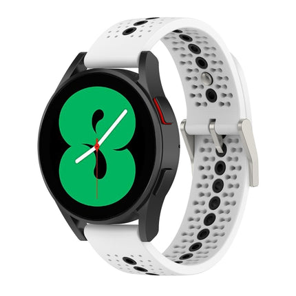 Two-Color Silicone Breathable Strap, For Samsung Galaxy Watch 3 41mm, For Samsung Galaxy Watch 42mm