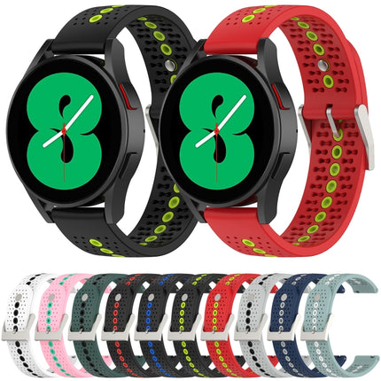 Two-Color Silicone Breathable Strap, For Samsung Galaxy Watch 3 41mm, For Samsung Galaxy Watch 42mm