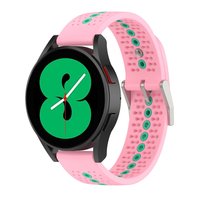 Two-Color Silicone Breathable Strap, For Samsung Gear S2 Classic, For Samsung Galaxy Gear Sport