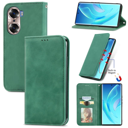 Retro Skin Feel Magnetic Horizontal Flip Leather Phone Case, For Nokia G300, For  Honor 60, For Honor X10 Max 5G, For Honor X30i