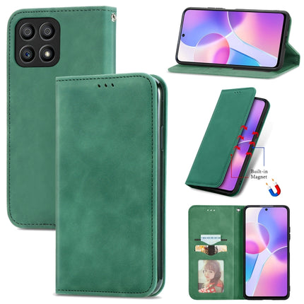 Retro Skin Feel Magnetic Horizontal Flip Leather Phone Case, For Nokia G300, For  Honor 60, For Honor X10 Max 5G, For Honor X30i