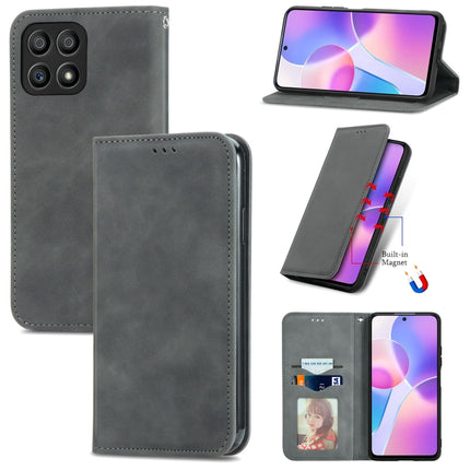 Retro Skin Feel Magnetic Horizontal Flip Leather Phone Case, For Nokia G300, For  Honor 60, For Honor X10 Max 5G, For Honor X30i