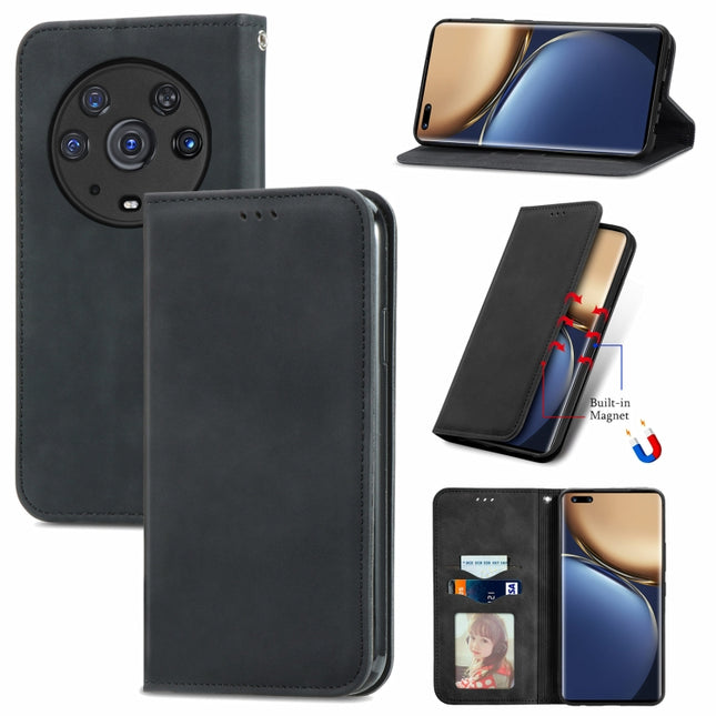 Retro Skin Feel Magnetic Horizontal Flip Leather Phone Case, For Honor Magic3 Pro, For Honor Magic3