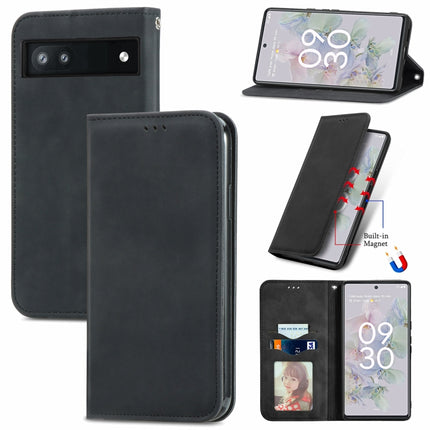 Retro Skin Feel Magnetic Horizontal Flip Leather Phone Case, For Google Pixel 6a, For Motorola Moto G31, For Motorola Moto G51, For Motorola Moto G71 5G