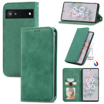 Retro Skin Feel Magnetic Horizontal Flip Leather Phone Case, For Google Pixel 6a, For Motorola Moto G31, For Motorola Moto G51, For Motorola Moto G71 5G