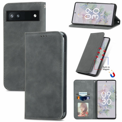 Retro Skin Feel Magnetic Horizontal Flip Leather Phone Case, For Google Pixel 6a, For Motorola Moto G31, For Motorola Moto G51, For Motorola Moto G71 5G