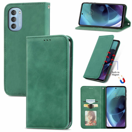 Retro Skin Feel Magnetic Horizontal Flip Leather Phone Case, For Google Pixel 6a, For Motorola Moto G31, For Motorola Moto G51, For Motorola Moto G71 5G