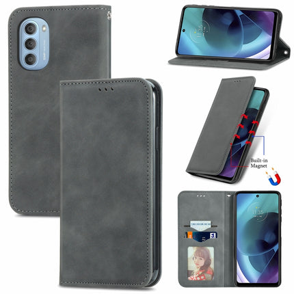 Retro Skin Feel Magnetic Horizontal Flip Leather Phone Case, For Google Pixel 6a, For Motorola Moto G31, For Motorola Moto G51, For Motorola Moto G71 5G