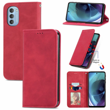 Retro Skin Feel Magnetic Horizontal Flip Leather Phone Case, For Google Pixel 6a, For Motorola Moto G31, For Motorola Moto G51, For Motorola Moto G71 5G