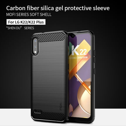 MOFI Gentleness Brushed Carbon Fiber Soft TPU Case, For LG K22 / K22 Plus, For LG K42, For LG K52 / K62 / K62+ / Q52 / Q62, For LG K92, For Google Pixel 6A, For Motorola Moto G51  5G