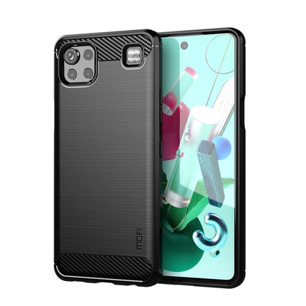 MOFI Gentleness Brushed Carbon Fiber Soft TPU Case, For LG K22 / K22 Plus, For LG K42, For LG K52 / K62 / K62+ / Q52 / Q62, For LG K92, For Google Pixel 6A, For Motorola Moto G51  5G