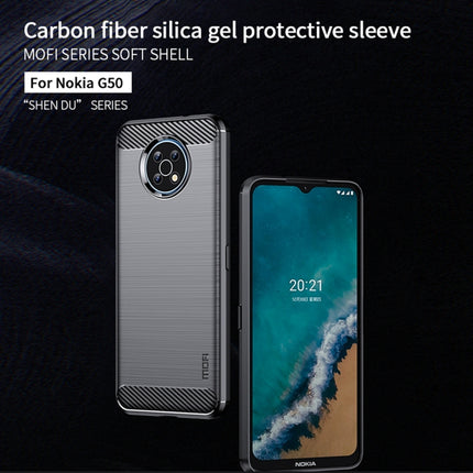 MOFI Gentleness Brushed Carbon Fiber Soft TPU Case, For Nokia G50, For Samsung Galaxy A53 5G, For Sony Xperia Pro-I, For OnePlus 10 Pro 5G, For OnePlus Nord CE 5G