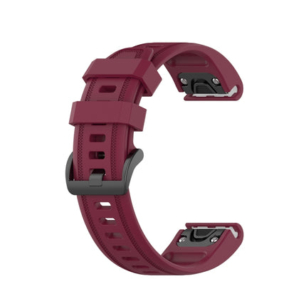 Silicone Sports Pure Color Strap, For Garmin Fenix 7S