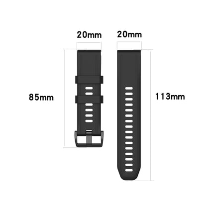 Silicone Sports Pure Color Strap, For Garmin Fenix 7S