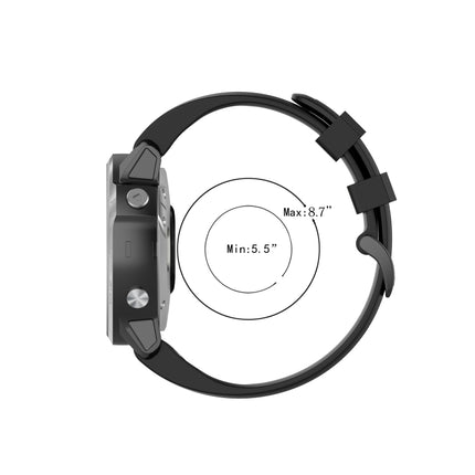 Silicone Sports Pure Color Strap, For Garmin Fenix 6S