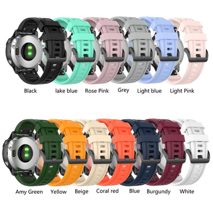 Silicone Sports Pure Color Strap, For Garmin Fenix 5S