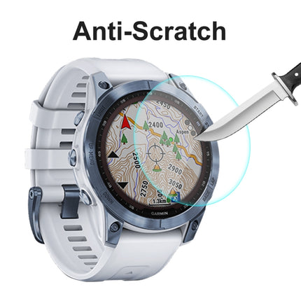 For Garmin Fenix 7X ENKAY 0.2mm 9H Tempered Glass Screen Protector Watch Film, 1 PC, 2 PCS, 5 PCS, 10 PCS