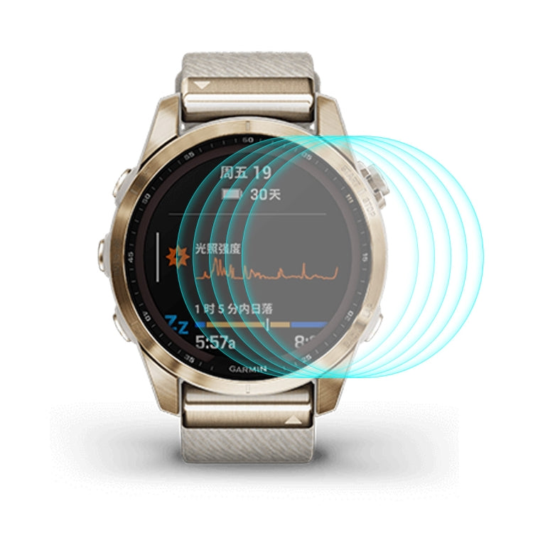 For Garmin Fenix 7S ENKAY 0.2mm 9H Tempered Glass Screen Protector Watch Film, 1 PC, 2 PCS, 5 PCS, 10 PCS
