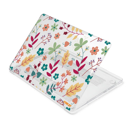 ENKAY Flower Series Pattern Laotop Protective Crystal Case For MacBook Pro 14.2 inch A2442 (2021), For MacBook Pro 14.2 inch A2442 (2021)/14 inch A3434 2025 (M5), For MacBook Pro 14.2 inch A2442 (2021)