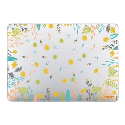 ENKAY Flower Series Pattern Laotop Protective Crystal Case For MacBook Pro 15.4 inch A1707 / A1990, For MacBook Pro 15.4 inch A1707 / A1990