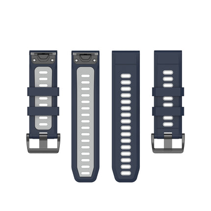 26mm Two-color Silicone Jack Watch Strap, For Garmin Fenix 7X