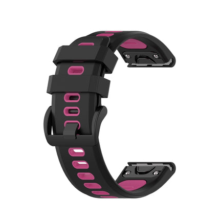 26mm Two-color Silicone Jack Watch Strap, For Garmin Fenix 7X