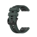 For Garmin Fenix 7X / Dark  Green Black
