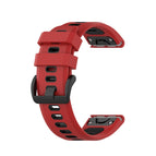 For Garmin Fenix 7X / Red Black