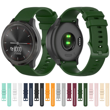 22mm Checkered Silicone Strap, For Huawei Watch GT 42mm / 46mm, For Huawei Watch GT 2 46mm