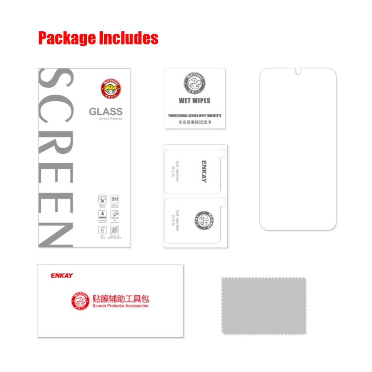 For Samsung Galaxy S22+ 5G ENKAY 0.2mm Tempered Glass Film, Support Fingerprint Unlock, For Samsung Galaxy S22+ 5G(1 PC), For Samsung Galaxy S22+ 5G(2pcs), For Samsung Galaxy S22+ 5G(5pcs), For Samsung Galaxy S22+ 5G(10pcs)