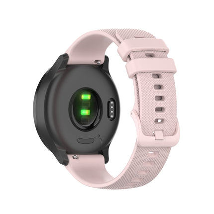 20mm Checkered Silicone Strap, For Samsung Galaxy Watch 4 40mm / 44mm, For Samsung Galaxy Watch 4 Classic 42mm / 46mm