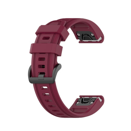 20mm Solid Color Silicone Quick Release Strap, For Garmin Fenix 7S