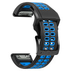 For Garmin Fenix 7X / Black Blue