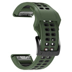 For Garmin Fenix 7X / Army Green Black